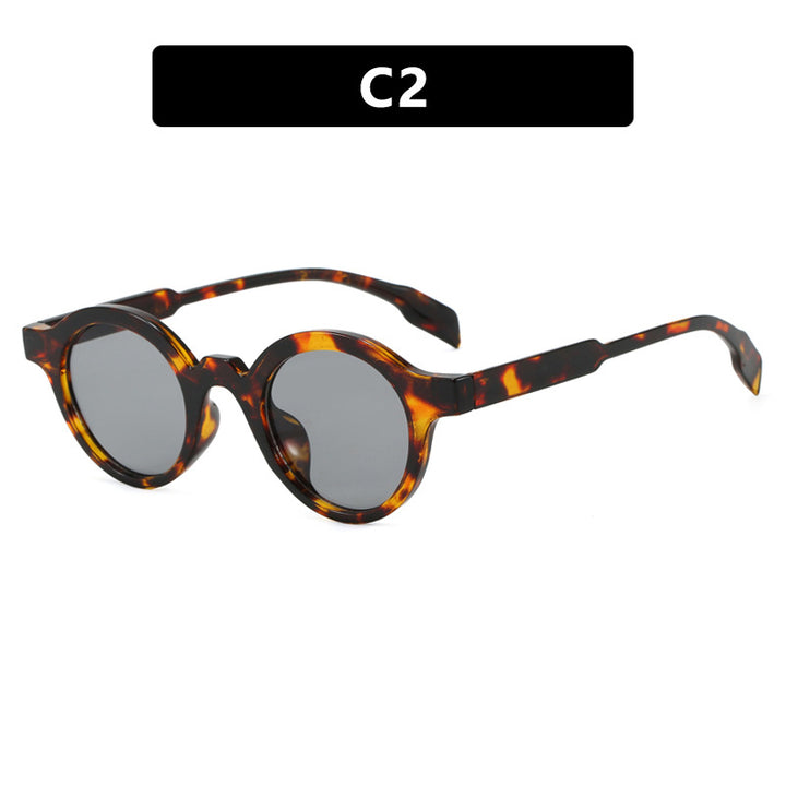 Women's fashionable round sunglasses with high-quality, flexible frame Bowlift