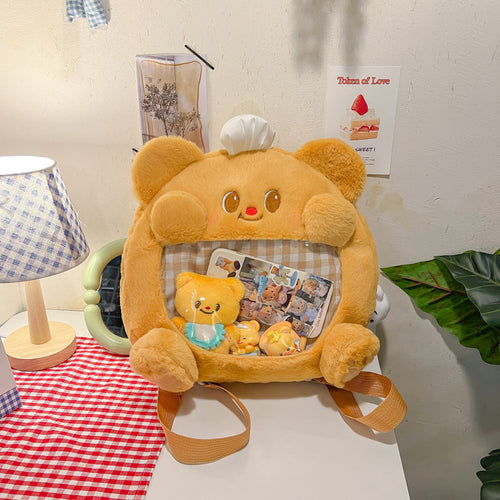 Plush shoulder bag with exclusive animal motif Bowlift