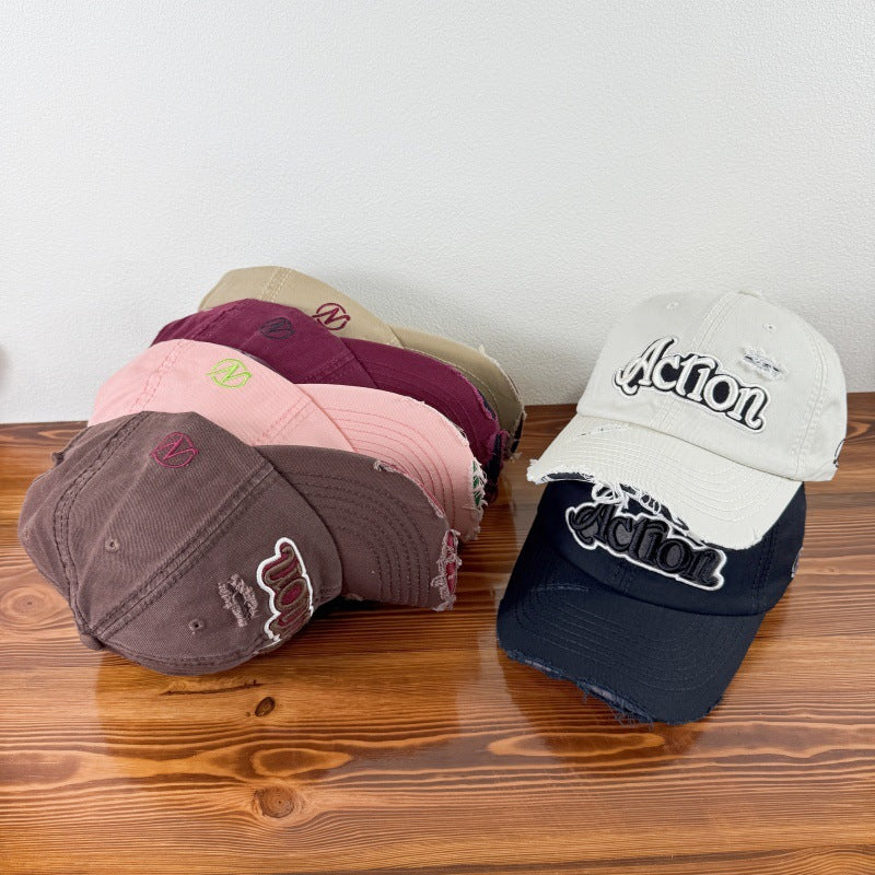 Men's Distressed Graphic Baseball Cap Bowlift 1784270841