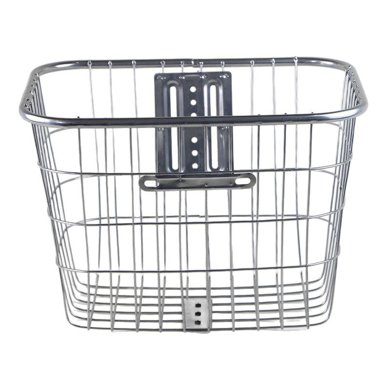 removable steel front bicycle cargo basket with universal mounting bracket Bowlift