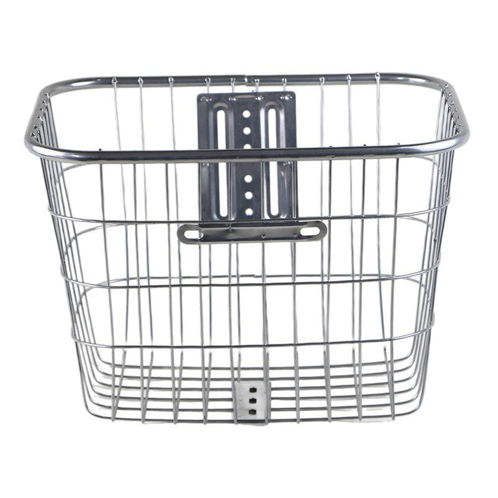 removable steel front bicycle cargo basket with universal mounting bracket Bowlift