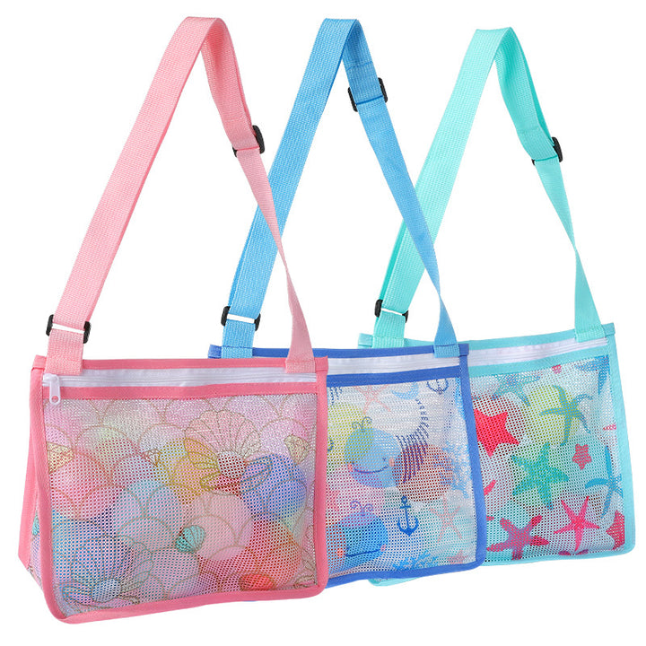 Practical Beach Bag Made of Mesh Material Bowlift