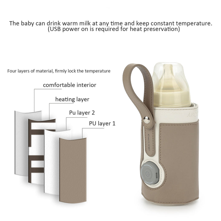 Elegant and Functional Bottle with Leather Sleeve Bowlift