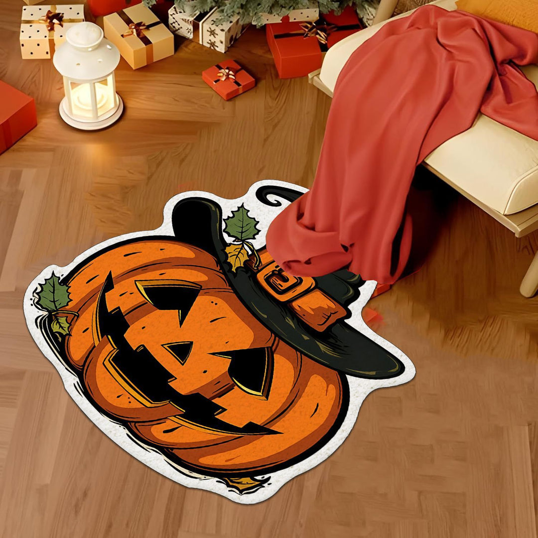 Artistic Skull-Themed Area Rug Bowlift