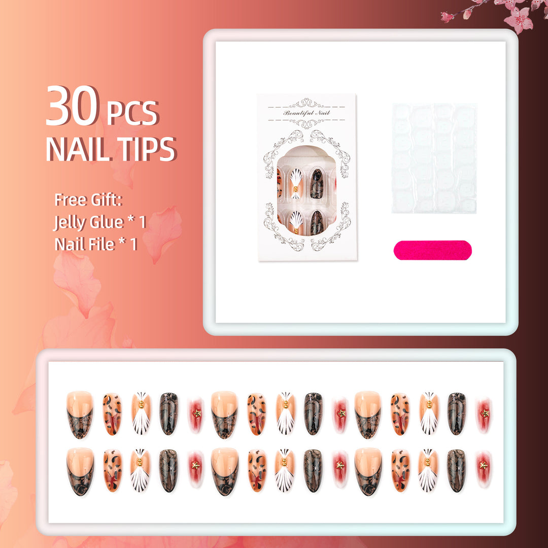 Elegant Press-On Nail Art Set