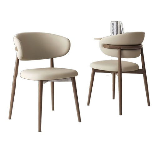 Minimalist dining chair with ergonomic backrest Bowlift