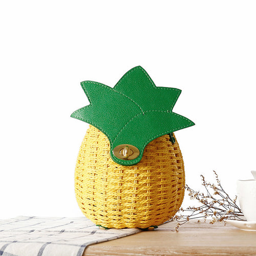 Creative basket bag in pineapple design Bowlift