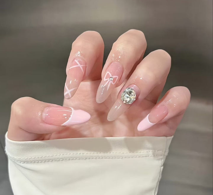 Glossy Gradient Press-On Nail Extensions Bowlift