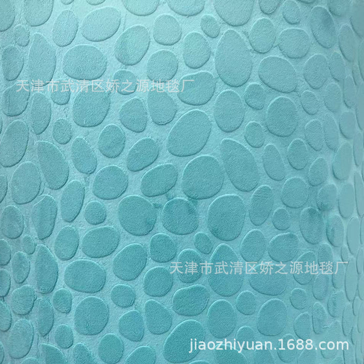 Non-Slip Memory Foam Pebble-Texture Bath Mat Set Bowlift