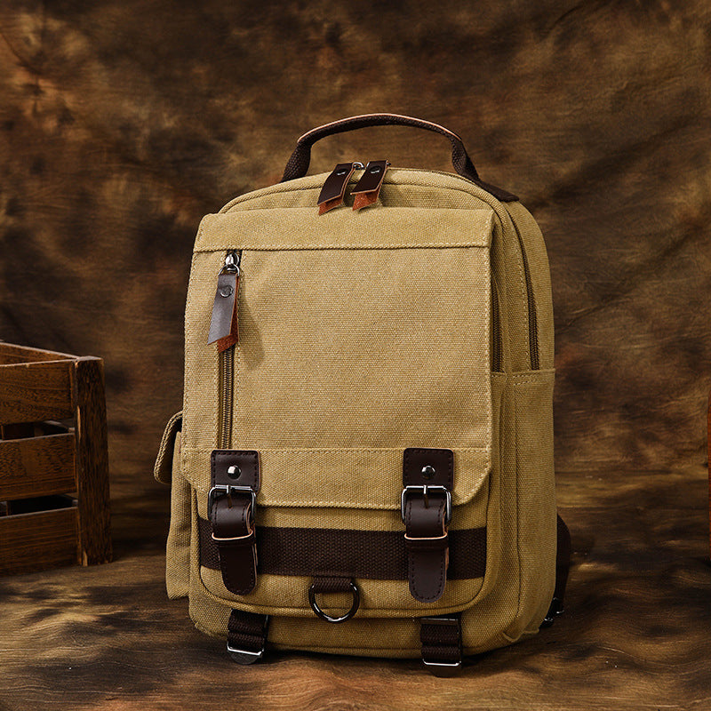 Versatile Canvas Messenger Bag Bowlift