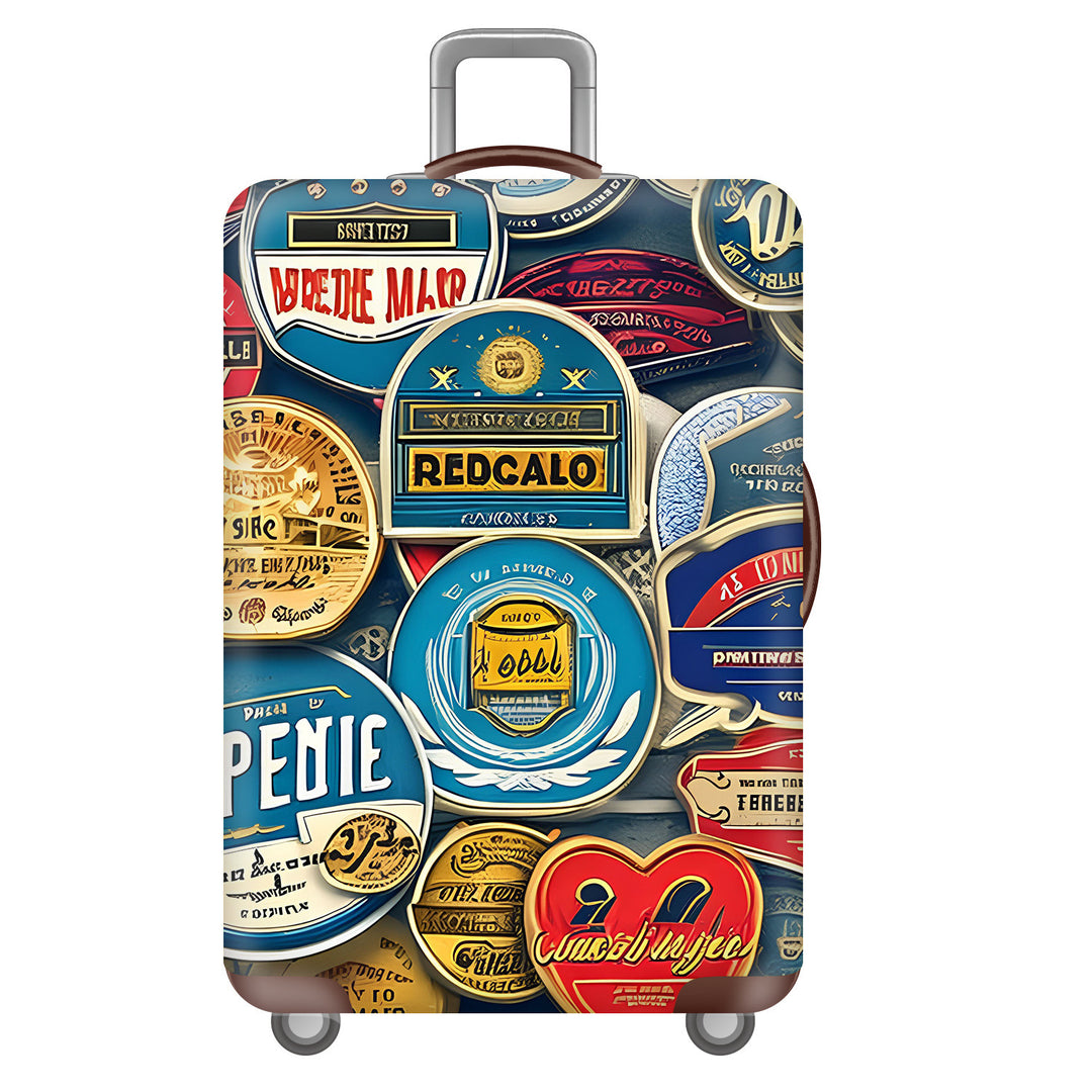 Unisex non-elastic suitcase cover with tropical leaf pattern, stretch protective cover for hard shell and soft case Bowlift