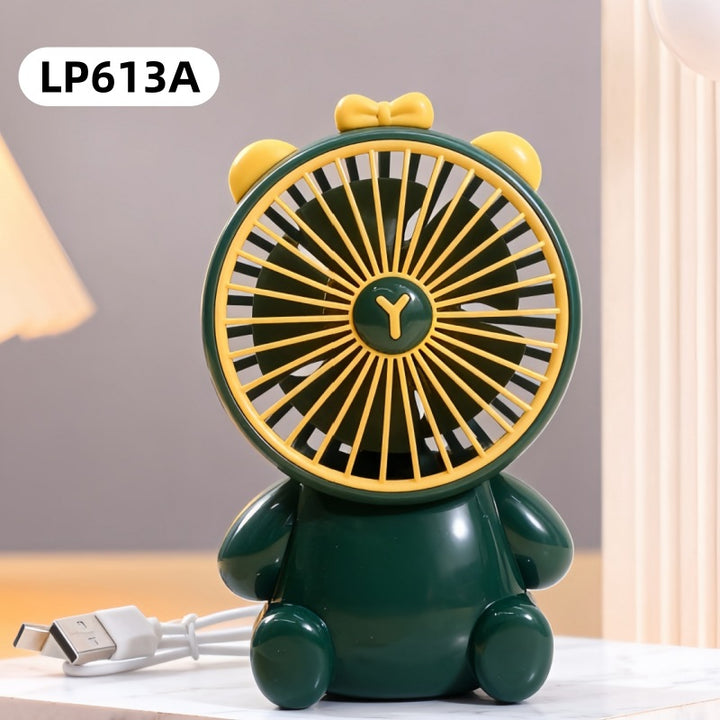 Ladies USB Desk Fan with Cute Animal Design Bowlift