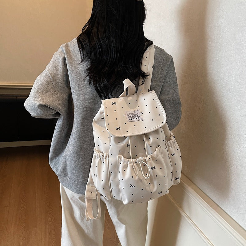 Playful Polka Dot Backpack Bowlift