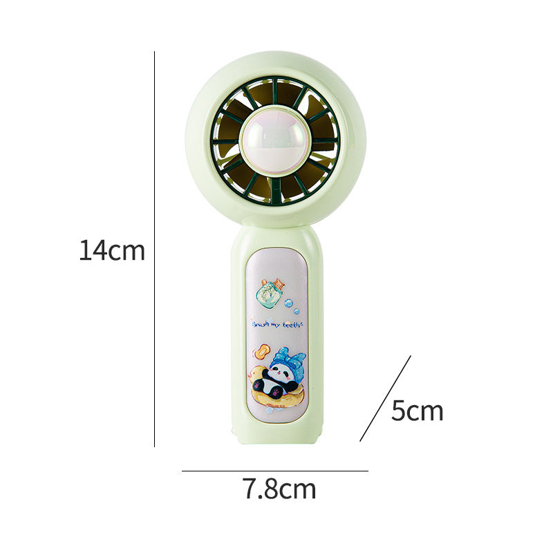 Women Portable Mini Fan with Cute Panda Design Bowlift