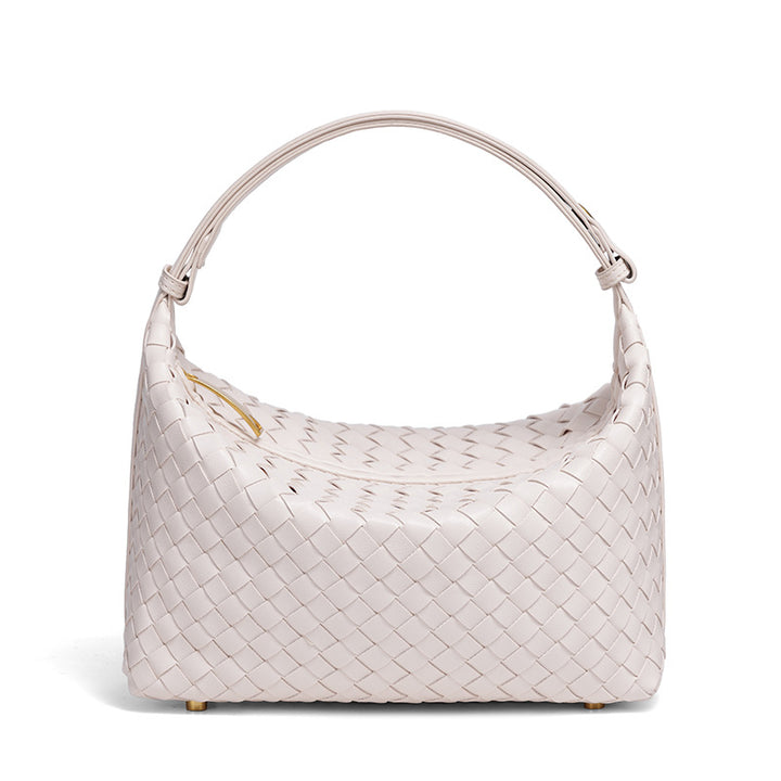 Braided Vegan Leather Shoulder Bag Bowlift
