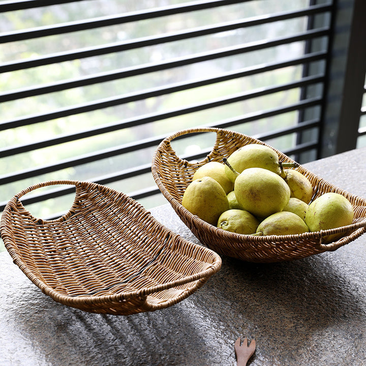 Decorative Handwoven Serving Tray Bowlift