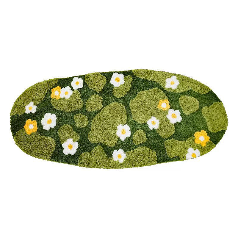 Floral Print Area Rug Bowlift