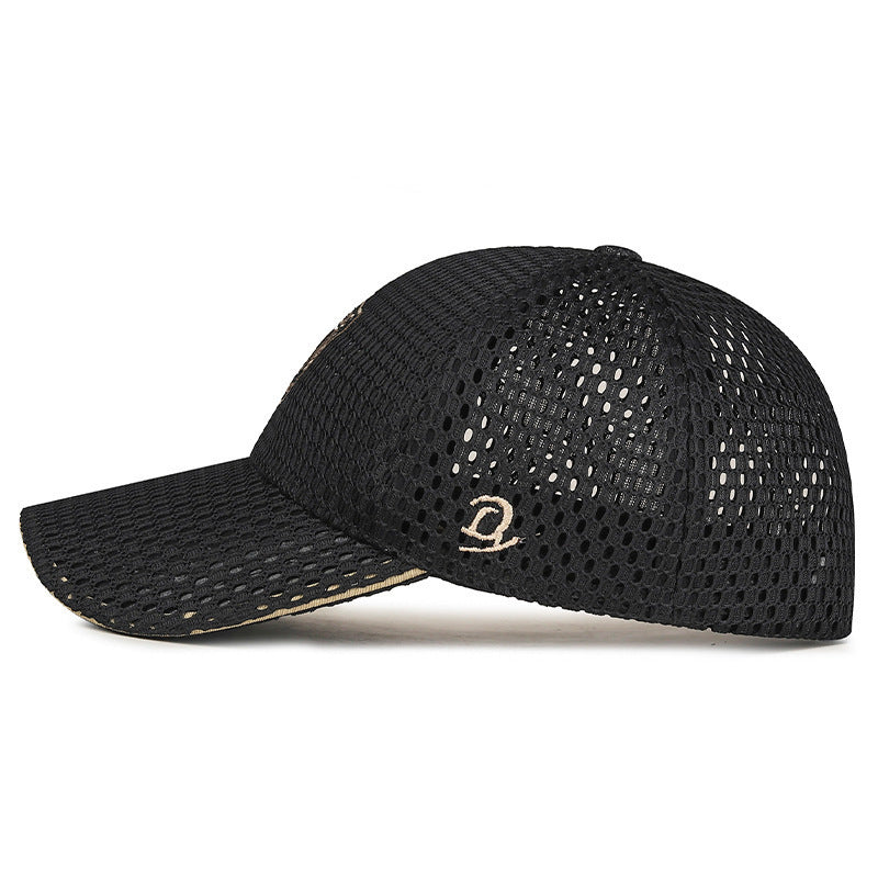 Women's Sporty Mesh Baseball Cap with UV Protection Bowlift