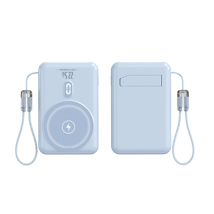 Portable power bank with inductive charging function and LED display Bowlift