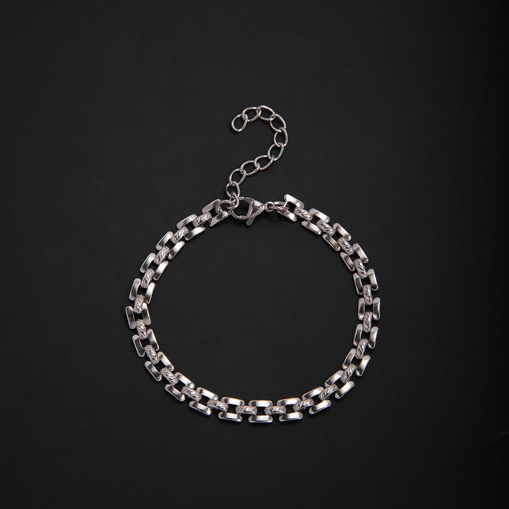 Elegant Geometric Link Bracelet Bowlift