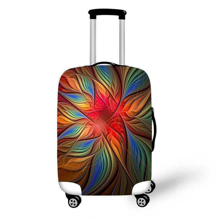 Women's hard shell suitcase with diverse floral design Bowlift