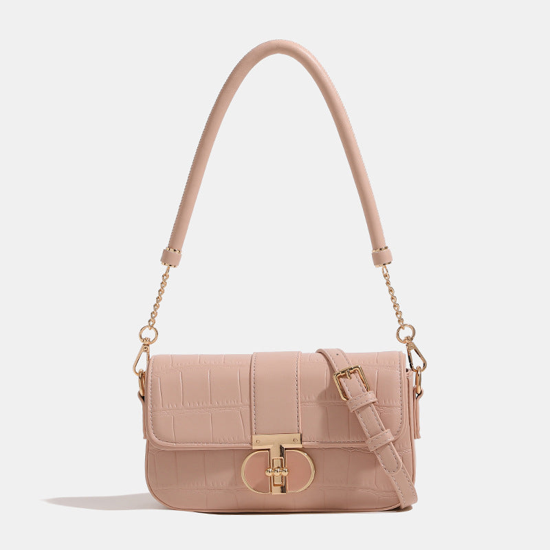 Crocodile-Embossed Crossbody Handbag Bowlift