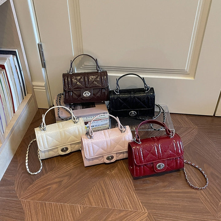 Quilted Faux Leather Crossbody Bag Bowlift