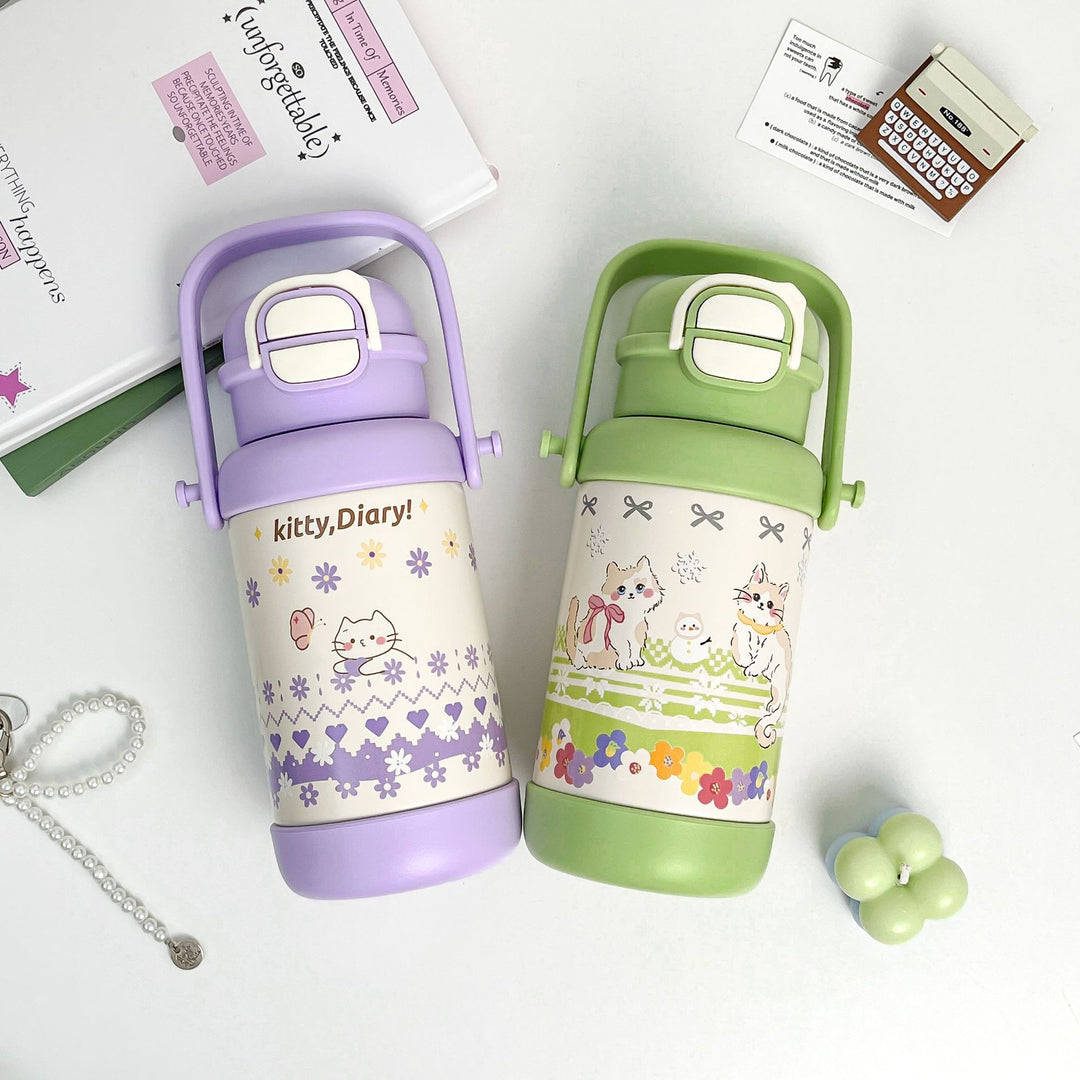 Women's insulated drinking bottle with cute animal design Bowlift