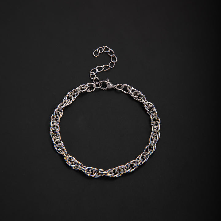 Textured Chain Link Bracelet Bowlift