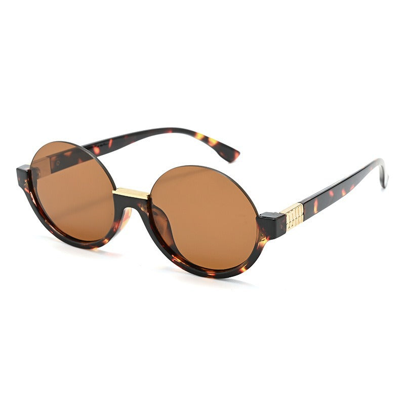 Women’s modern round sunglasses with elegant accents and UV protection Bowlift
