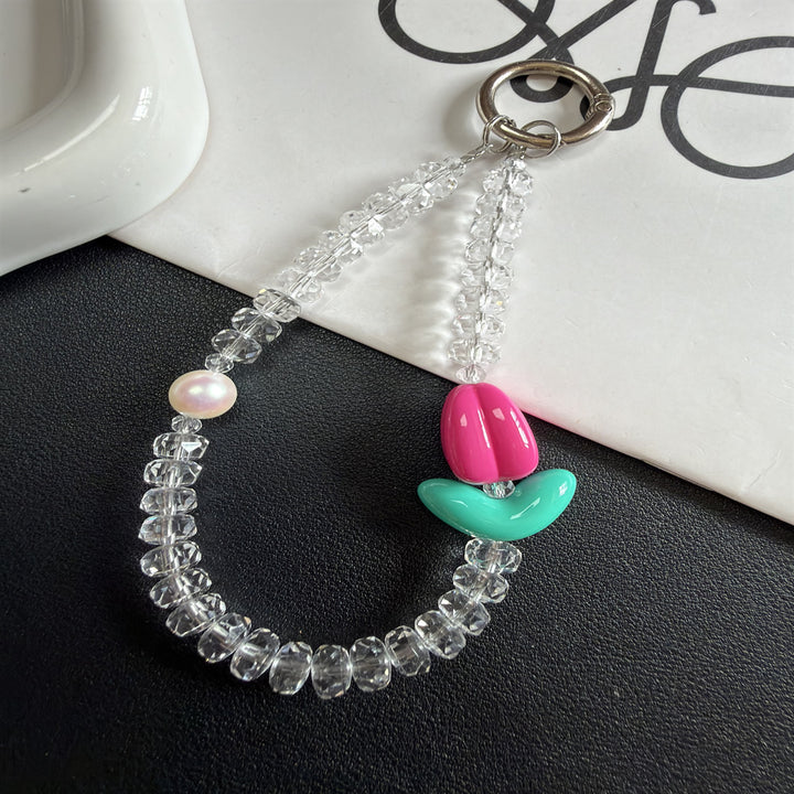 Beaded Charm Keychain Holder Bowlift 1790135619