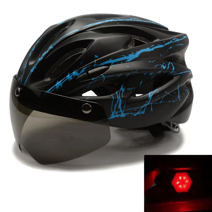 Bicycle helmet with integrated sun visor and optimal ventilation Bowlift