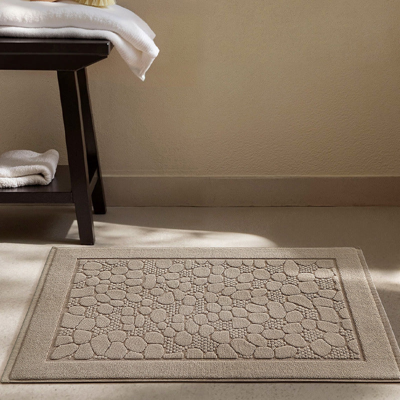 Soft Textured Round Bath Mat Bowlift