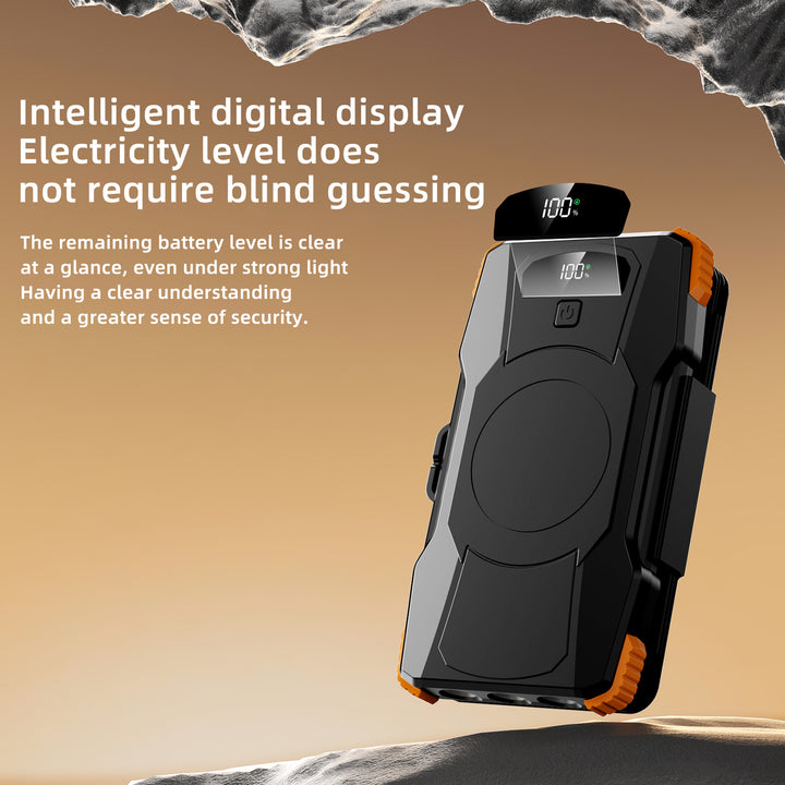 High-performance solar power bank with integrated LED lighting Bowlift
