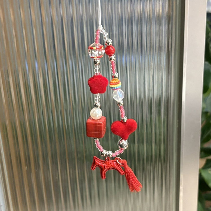 Beaded Charm Phone Lanyard Bowlift
