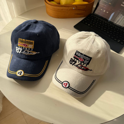 Men's Vintage-Inspired Embroidered Baseball Cap Bowlift 1783922647