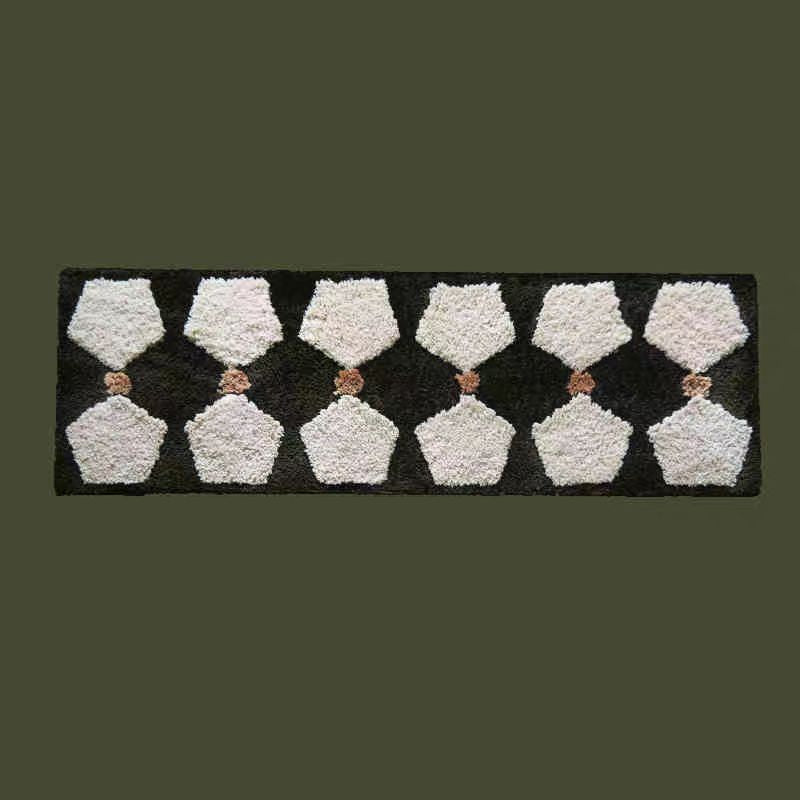 Modern Geometric Pattern Bath Mat Bowlift