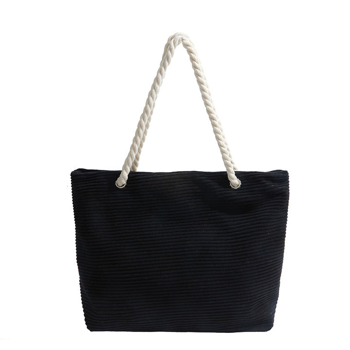 Stylish Textured Beach Tote Bowlift