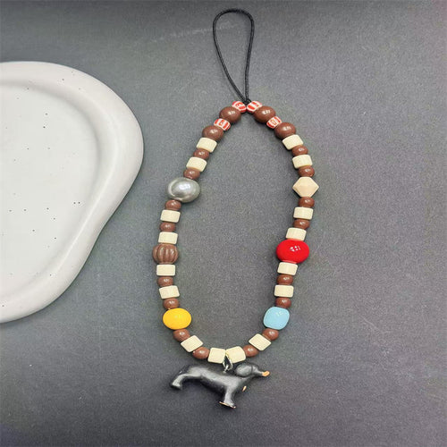 Beaded Animal Charm Necklace Bowlift