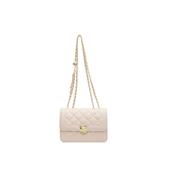 Quilted Chain-Detail Crossbody Bag Bowlift