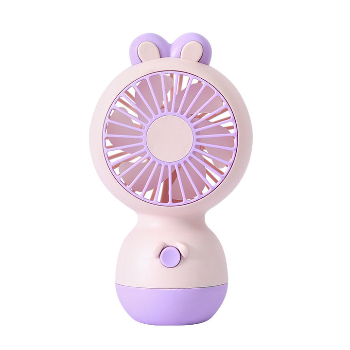 Ladies Portable Hand Fan with Playful Design Bowlift