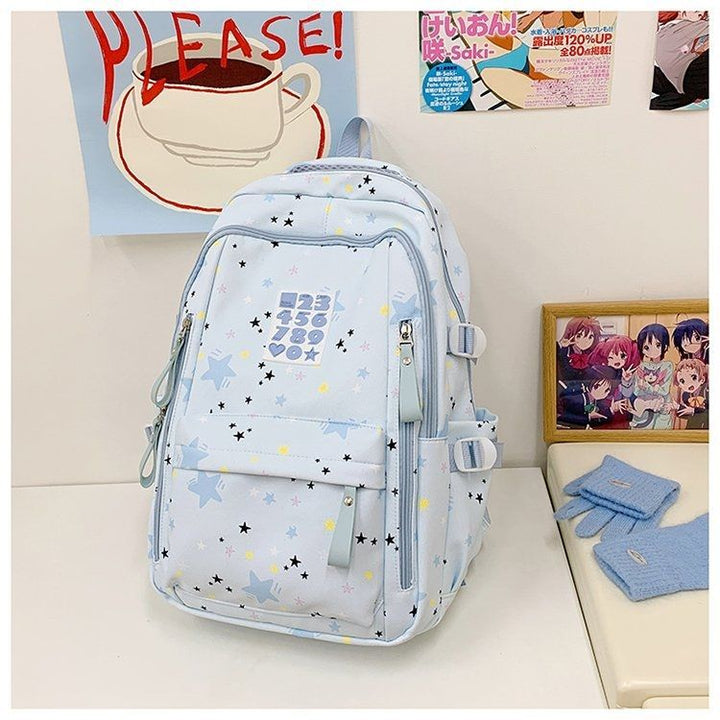 Playful backpack with star motifs and practical functions Bowlift
