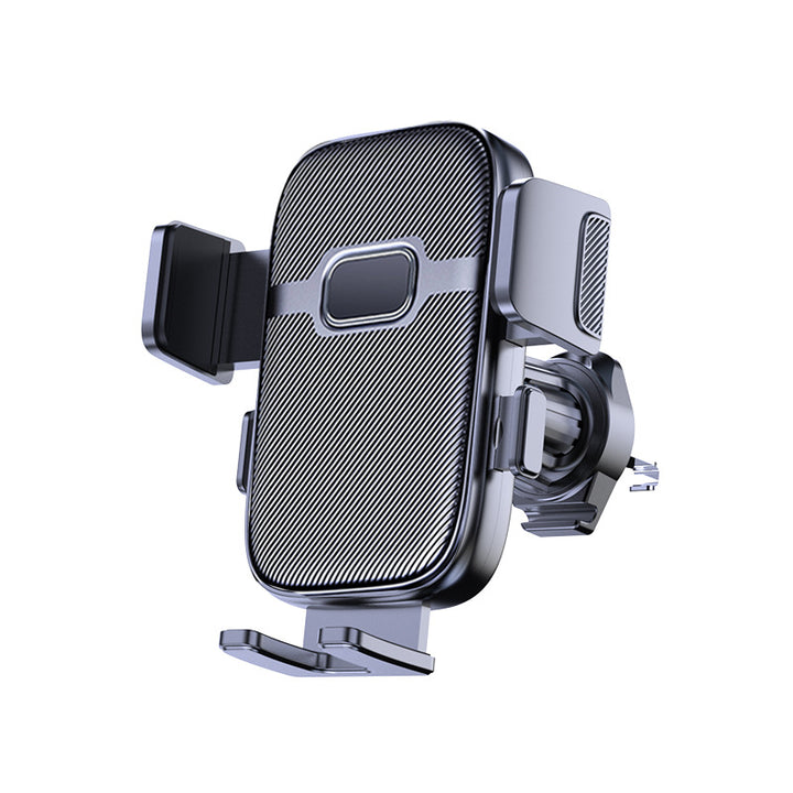 Gravity air vent phone mount with automatic clamp and Qi-compatible wireless charging pad Bowlift