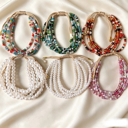 Multilayer Beaded Bracelet Bowlift