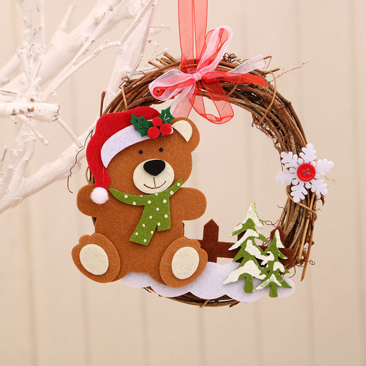 Felt Snowman Christmas Wreath Bowlift