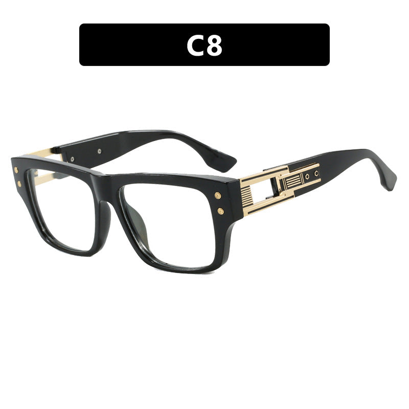 Women’s trendy square sunglasses with elegant gold decorative structure Bowlift