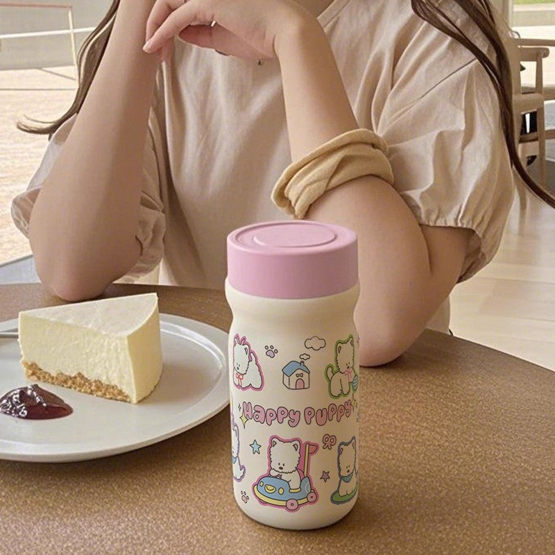 Ladies Insulated Drinking Bottle with Creative Animal Design Bowlift