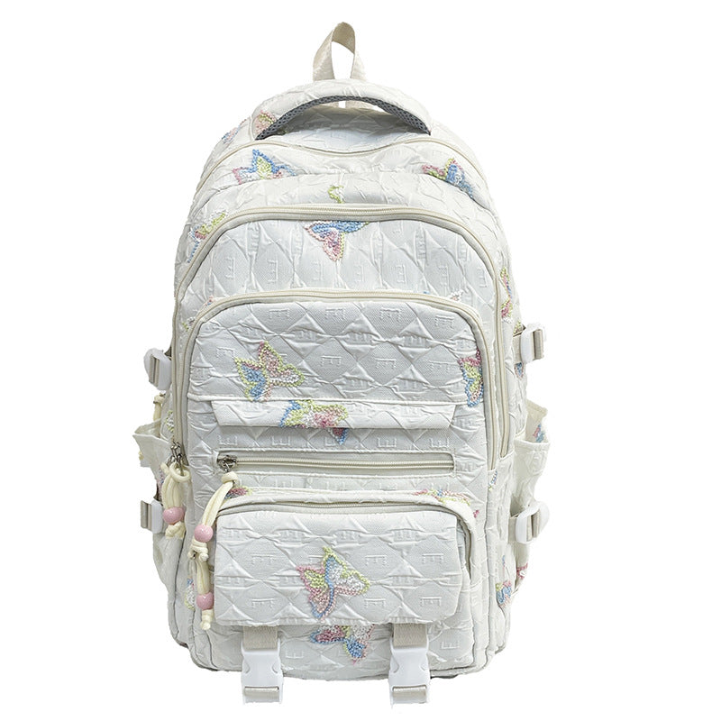 Backpack with Delicate Butterfly Design Bowlift