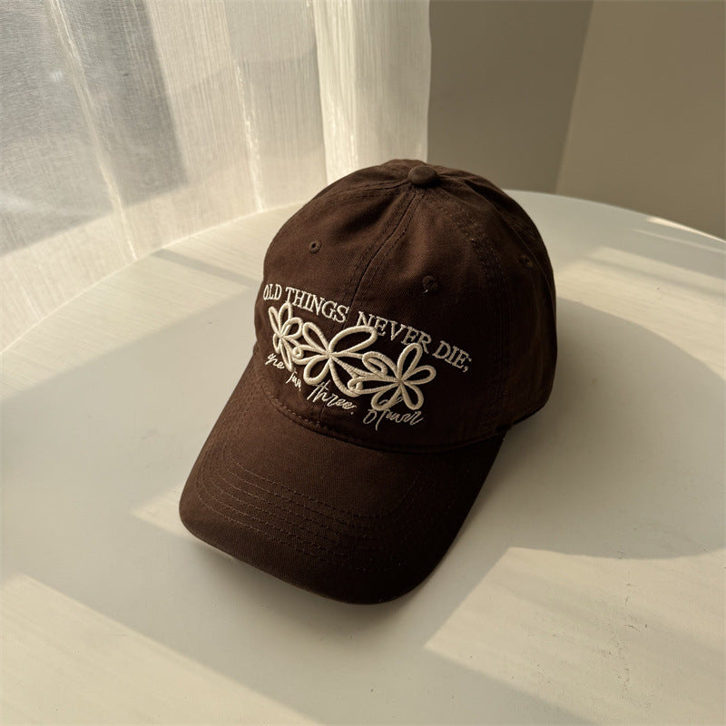 Women's Embroidered Floral Baseball Cap Bowlift 1783922211