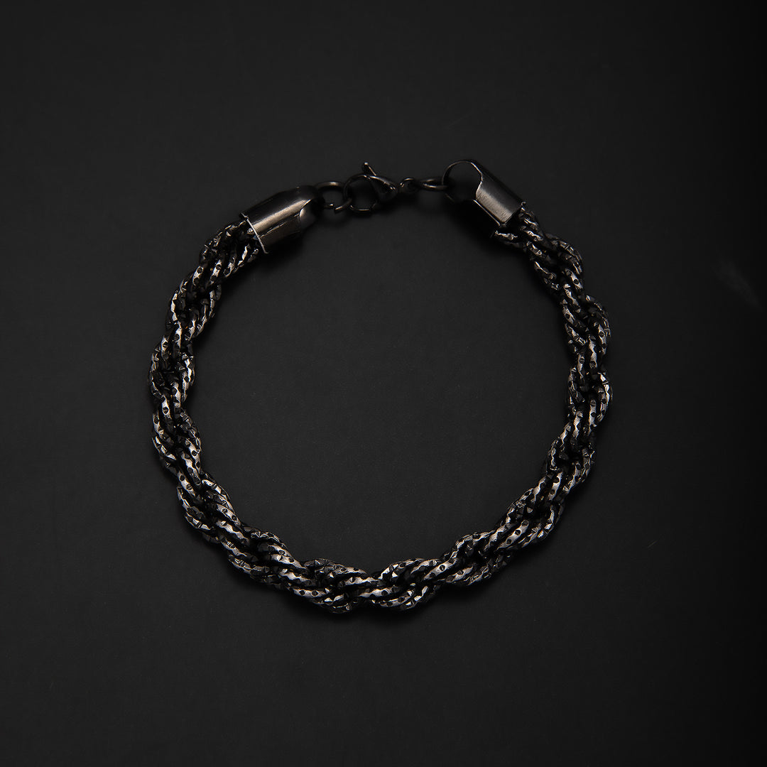 Braided Gold Statement Bracelet Bowlift